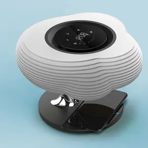 Современная прикроватная умная настольная лампа со встроенным динамиком TWS BT и беспроводным зарядным устройством для дома и офиса