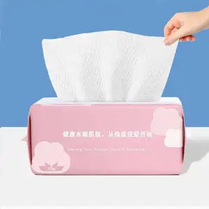 Nouvelle arrivée en gros lingettes pour le visage démaquillant jetable visage serviette débarbouillettes pour le lavage doux coton mouchoirs