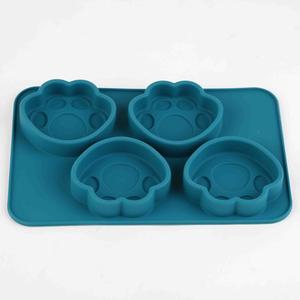 Molde de Silicona con Forma de Pata de Gato, Bandeja para Cubitos de Hielo de 4 Cavidades, para Decoración de Pasteles, Repostería de Chocolate, No Tóxico, Fácil de Desmoldar, Apto para Lavavajillas y Horno - Product Image 3