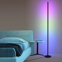 Jpungsun décoration nordique lampadaire rvb télécommande moderne chambre atmosphère lampadaire salon lampadaire debout