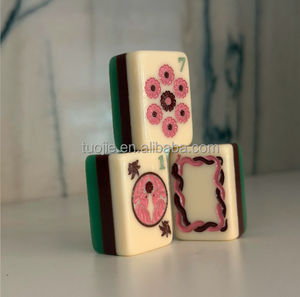 Juego de Mahjong Americano de Lujo Moderno de 3 Capas con Grabado Acrílico, Serie <span class=keywords><strong>Everett</strong></span>, 160 Fichas de Juego Estándar - Product Image 4