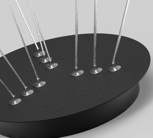 Luces colgantes de acrílico de aluminio moderno LED negro acabado redondo multy anillo colgante Luz - Product Image 4