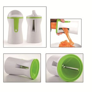 Couteau spiral multifonctionnel portatif pour légumes et fruits, trancheuse réglable, hachoir à légumes avec entonnoir, outil de cuisine - Product Image 4