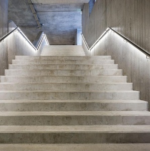 Rampe d'escalier en acier inoxydable avec lumière <span class=keywords><strong>LED</strong></span> chaude, noir mat - Product Image 5