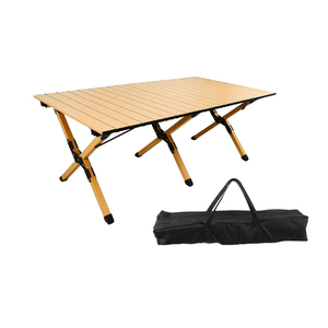 <span class=keywords><strong>Table</strong></span> de <span class=keywords><strong>camping</strong></span> pliable <span class=keywords><strong>pour</strong></span> pique-nique pliable et enroulable en métal avec sac de transport - Product Image 4