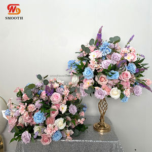 SMOOTH - Bola de Flores Artificiales de Seda Rosa Púrpura Personalizada al por Mayor para Decoración de Mesa de Boda - Product Image 6