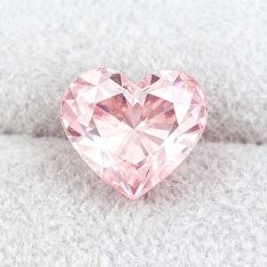 認定IGI 1.0 CTピンクハートカット合成ダイヤモンドラボルースVS2ダイヤモンド汎用ファンシービビビッドピンクダイヤモンドハートカット - Product Image 2