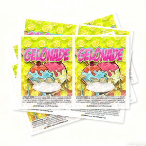 สติกเกอร์อลูมิเนียมลามิเนตเกรดอาหารแบบตั้งเปิดปิดได้สำหรับฉลากถุงขนาด3.5กรัม7กรัม14กรัม28กรัมขนาด28กรัมหมากฝรั่งและนม - Product Image 5