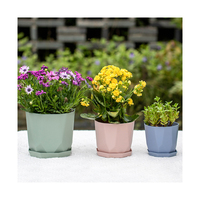 Pots de plantes artificielles d'intérieur et d'extérieur uniques en gros Pots de fleurs émaillés blancs pour la maison et le jardin Produit décoratif bon marché