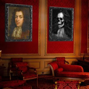 Nouveau 3D Changing Face Horror Pictures Frame Moving Portrait Haunted Pictures Gothic Mansion Portraits Tabletop Picture Frame - Product Image 1