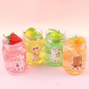 CHENXI Vente Directe Slime Non Toxique 150ml, avec Breloques Mangue Pomme, Pâte DIY Extra et Slime Gelée Parfum Fraise - Product Image 1