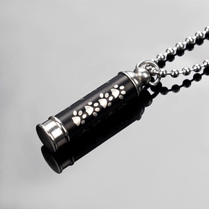 Toptan kremasyon takı külleri memorial kolye anıt paws baskı yüzeyi için - Product Image 3