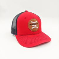 Gorra Trucker Richardson 112 Personalizable de 6 Paneles con Malla de Rizo, Ajustable con Cierre a Presión, Parche de Goma, Estilo Y2K, para Invierno y Actividades al Aire Libre