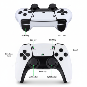 2,4G inalámbrico 4K 3D Game Stick M15 Game Box Consola de 2 jugadores compatible con FBA FC SFC MD GBA GB PS1 ATARI SMS GG MAME - Product Image 4