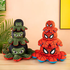 Porte-clés <span class=keywords><strong>peluche</strong></span> pieuvre réversible double face super doux de 20 cm avec rembourrage en coton PP - Product Image 4