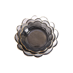Ensemble de saladiers japonais en verre martelé gris fumé, style Phnom Penh, pour légumes et <span class=keywords><strong>salades</strong></span>, idéal pour les voyages - Product Image 6