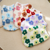 Vêtements en peluche chauds pour animaux de compagnie Débardeur mignon chat et chien