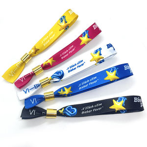 Pulsera de poliéster de Festival barata personalizada, pulsera tejida de tela en blanco por sublimación con cierre de plástico, pulsera de pareja <span class=keywords><strong>totwoo</strong></span> - Product Image 2