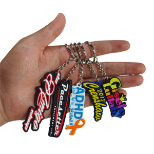 Design Custom 2d 3d Soft Pvc Keychain logo Toy Rubber Keychains Silicone Rubber Personalized Customized <b>KEY</b> <b>CHAIN</b> - Product Image 1