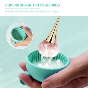 Brosse en silicone pour le nettoyage, brosse de maquillage cosmétique, tapis de nettoyage en gel pour fond de teint, brosse de maquillage - Product Image 2