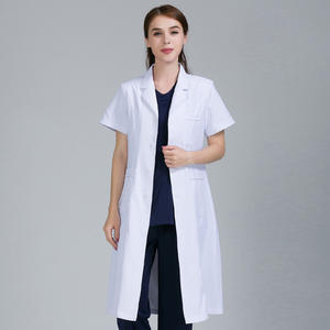 卸売高品質カスタム医療制服医師看護師ホワイトラボコート病院ドレス制服女性男性用 - Product Image 5