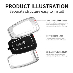 Étui de protection en alliage pour clé de voiture <span class=keywords><strong>Toyota</strong></span> Corolla 2019-2026 – Vente en gros - Product Image 5