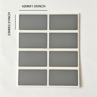 Étiquettes à gratter 23*42 mm Gris Autocollantes en vinyle anti-contrefaçon pour cartes à gratter