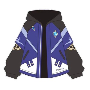 Sudadera con capucha y cremallera para hombre, estilo Genshin Tighnari, para otoño, con estampado 3D, bordado, teñido liso, de punto, extragrande, antiarrugas - Product Image 5
