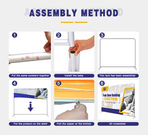 Banner Pieghevole Portatile 10x8ft a Prezzo Conveniente con Supporto per Esposizioni, Banner Personalizzato Pull-<span class=keywords><strong>up</strong></span> per Grandi Display Fieristici - Product Image 4