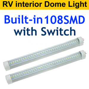 Vente en gros <span class=keywords><strong>2023</strong></span> <span class=keywords><strong>tendance</strong></span> 12V 24V 12-80V 3 rangées 108SMD LED dôme <span class=keywords><strong>plafonnier</strong></span> barre lampe de lecture pour RV camping-car camion Van Minibus RV - Product Image 4