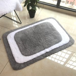 <span class=keywords><strong>Tapis</strong></span> <span class=keywords><strong>de</strong></span> <span class=keywords><strong>salle</strong></span> <span class=keywords><strong>de</strong></span> <span class=keywords><strong>bain</strong></span> hôtelier cinq étoiles à poils longs, en coton épais, antidérapant, absorbant, avec bord brodé, tissage uni, pour entrée - Product Image 3