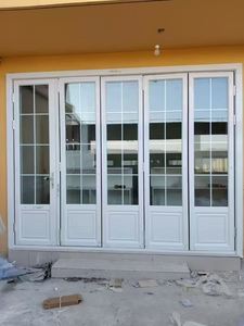 Portes <span class=keywords><strong>de</strong></span> <span class=keywords><strong>garage</strong></span> pliantes <span class=keywords><strong>en</strong></span> accordéon <span class=keywords><strong>en</strong></span> alliage d'aluminium et verre, avec surface finie et garantie <span class=keywords><strong>de</strong></span> 5 ans - Product Image 3