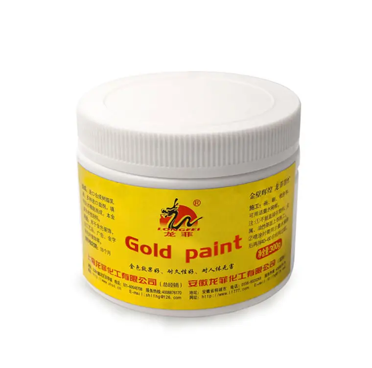 Wholesale 300g Spray Acrylic Gold Paint Building Coating Metallic Gold Paint