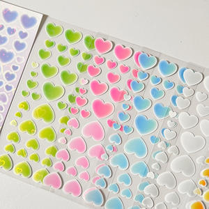 Yeni güzel ayı hologram şeritler kore kırtasiye etiket sparkly tavşan deco çıkartmalar toploader fotoğraf kartı dekorasyon çıkartmaları - Product Image 6