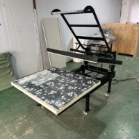 Presse à chaud industrielle 40x48 pouces (100x120 cm) pneumatique grand format pour sublimation et impression à plat