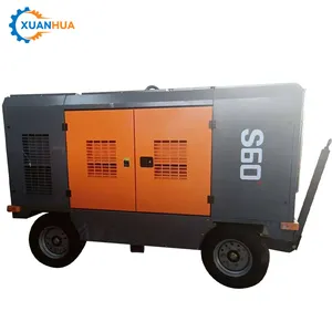 30 bar industrial diesel engine gasoline air compressor machine with 24 hours online after-sale service