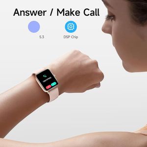 <span class=keywords><strong>Reloj</strong></span> Inteligente IDW28 <span class=keywords><strong>para</strong></span> <span class=keywords><strong>Mujer</strong></span>, Pantalla AMOLED HD de 1.85'', Control por Voz Alexa, Compatible con <span class=keywords><strong>iPhone</strong></span>/Android, Responder/Hacer Llamadas, +100 Deportes - Product Image 2