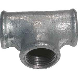 Té galvanisé à haute pression-3/8 forgé en fonte malléable BSPP Bsp NPT filetage pour les applications de gaz d'eau modèle boîte de tête - Product Image 1