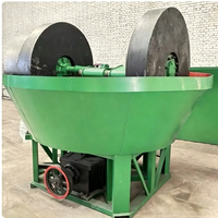 Broyeur à disques humide haute efficacité pour minerai d'or, capacité 1-3t/h, moteur AC, idéal pour l'extraction et le raffinage de l'or - Meilleures ventes