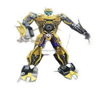 JINS Colorful Park Robot Transformers Machine Máquina de juego Premium Metal Bumblebee Escultura