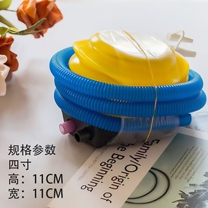 <b>Manual</b> Air <b>Pump</b> For Inflatable Toys Blue Plastic With Hose And Nozzle - Product Image 4