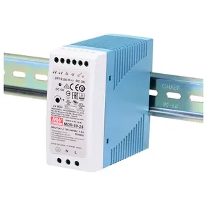 산업 통제 시스템을 위한 MeanWell MDR-60-12 12V 5A 60W 5V 24V 48V 평균 우물 DIN 가로장 엇바꾸기 전력 공급