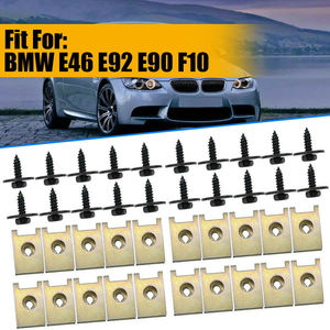 Engine Hood Mounting Bracket And <b>Screw</b> <b>Set</b> For E46 E90 18293 Steel Black 40Pcs - Product Image 5