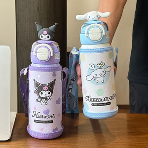 Botella de agua aislada Cruhre My Melody de 450 ml de doble pared para niños, uso escolar - Product Image 4