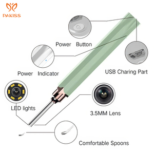 Endoscópio auricular hd, câmera otoscópio com led ferramenta de limpeza de cera conjunto de remoção kit de câmera endoscópio - Product Image 3