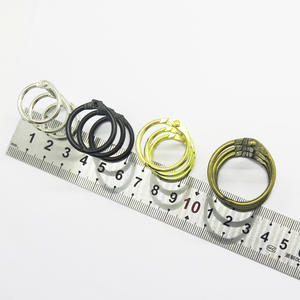 Anel de metal com 3 espinhos de ligação, faça você mesmo, novo metal solto, folhas, clipe para anéis, pasta, calendário, notebook, 3 ligações, anel de livro - Product Image 6