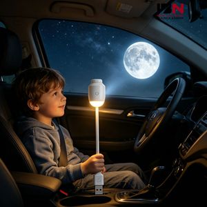Lampada di Proiezione <span class=keywords><strong>IBN</strong></span> Aggiornata con Proiezione Cielo Stellato, Ricaricabile USB, Dimmerabile, Colorata, Decorazione Interna per Auto - Product Image 1