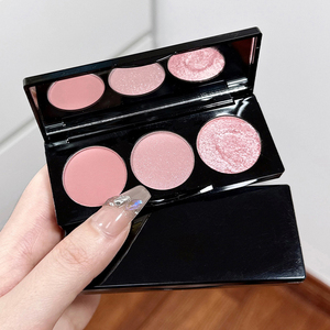 Palette Ombretti 3 <span class=keywords><strong>Colori</strong></span> Shimmer e Matte OEM ODM Private Label Nude Marrone Rosa Ombretto Personalizzato Cosmetici Trucco Ingrosso - Product Image 4