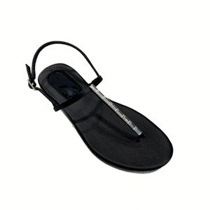 Women Clip Toe <b>Flat</b> Beach <b>Sandals</b> 2026 Summer Rhinestone One Strap Fashion Casual Vacation Walking Shoes - Product Image 5