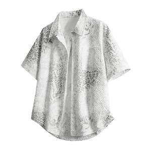 <span class=keywords><strong>Camicia</strong></span> Estiva a Maniche Corte con <span class=keywords><strong>Stampa</strong></span> Serpente, Stile <span class=keywords><strong>Giapponese</strong></span>, Casual, per Ragazzi, con Logo Personalizzato OEM, Fornitura Diretta dalla Fabbrica - Product Image 3